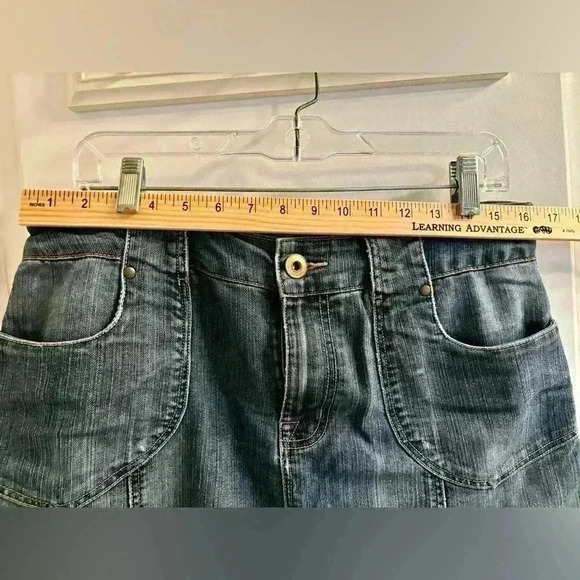 Vintage Cherokee Flared Denim Maxi Skirt Women’s Size 10 Medium Wash - Picture 6 of 7